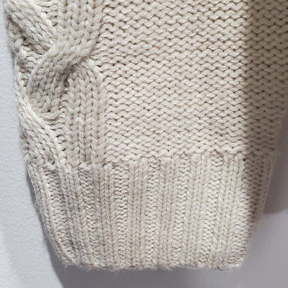 WEATHERPROOF Vintage Shawl Collar Horizontal Cable Knit Sweater, M - Picture 5 of 10